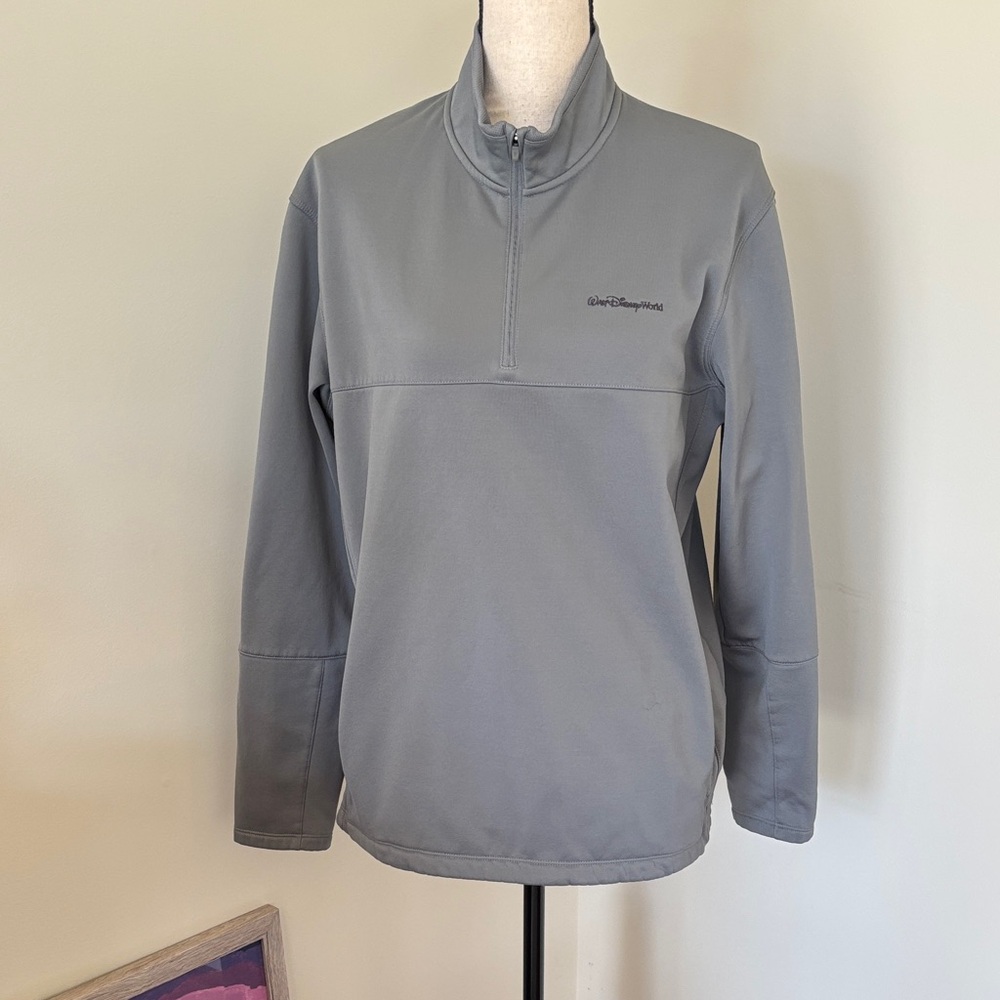 Walt Disney World NikeGolf Gray Quarter-Zip Pullover Size M